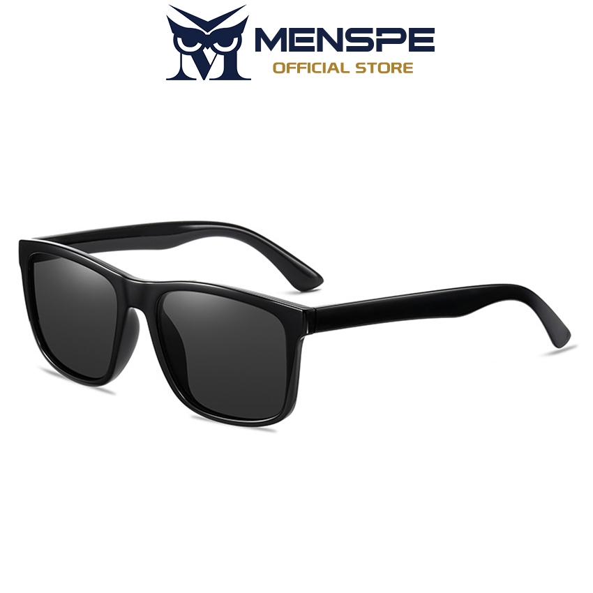 MENSPE แว่นตากันแดดโพลาไรซ์  ทรง TR Square กรอบคลาสสิก ป้องกุards UV400 เหมาะสำหรับการขับรถและสวมใส่ในชีวิตประจำวัน