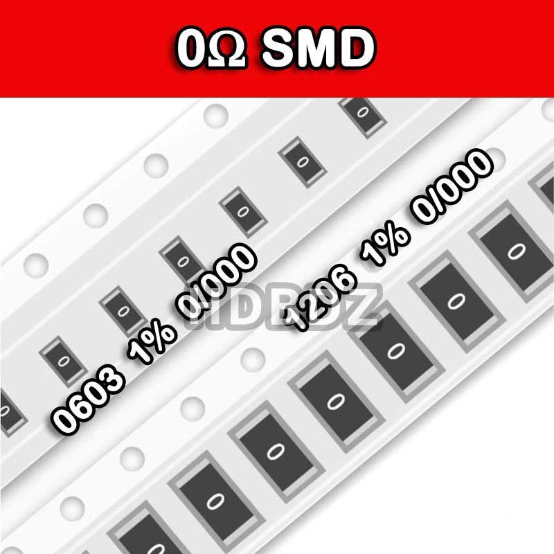 10~50PCS 0R 0Ω SMD Resistor ตัวต้านทาน precision5% 1% 0/000  0603 0805 1206 2512