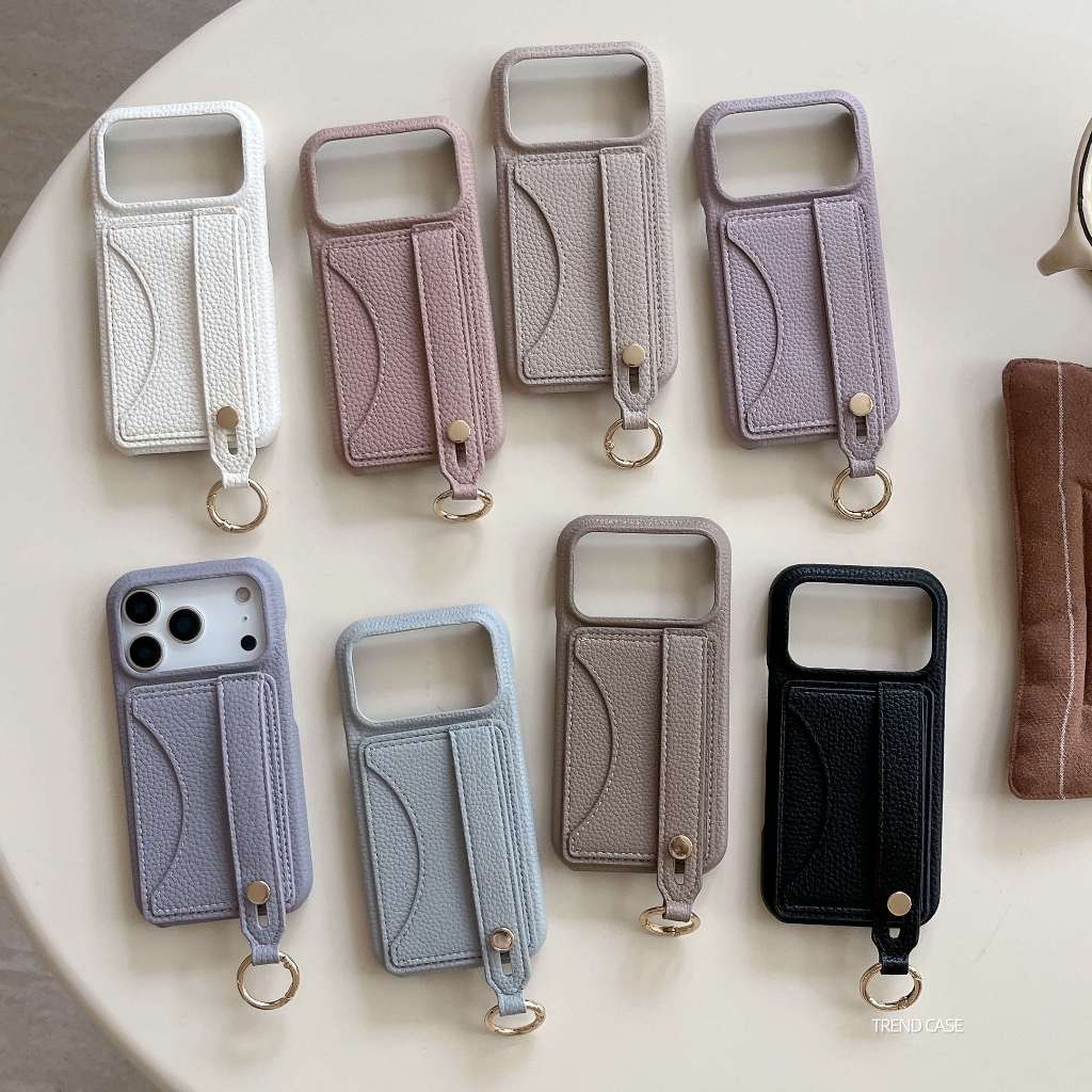 แฟชั่นสายรัดข้อมือกระเป๋าสตางค์ซองหนังสําหรับ iPhone 17 Pro Max 17Pro 17Air หรูหราผู้ถือบัตรฝาครอบป้องกัน