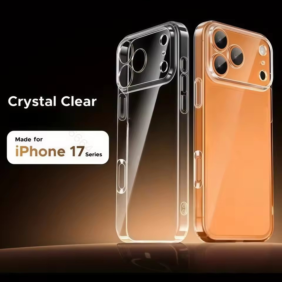 อะคริลิคโปร่งใส Hard Case สําหรับ iPhone 17Pro MAX/17 16 15 14 13 12 11 Pro Max 17Air 16Plus เคสกันกระแทก