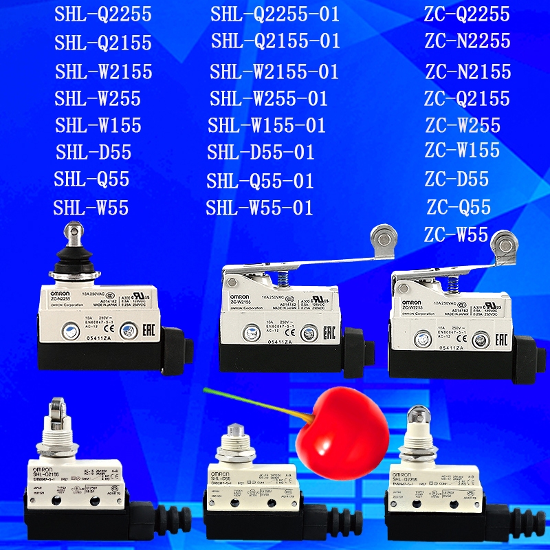 Omron ปิดจํากัดสวิทช์ SHL-Q2255 D55 ZC-N2255 ZC-Q2255 SHL-Q55 Q215 W55 W155 W255 W215 ZC-D55 ZC-Q215