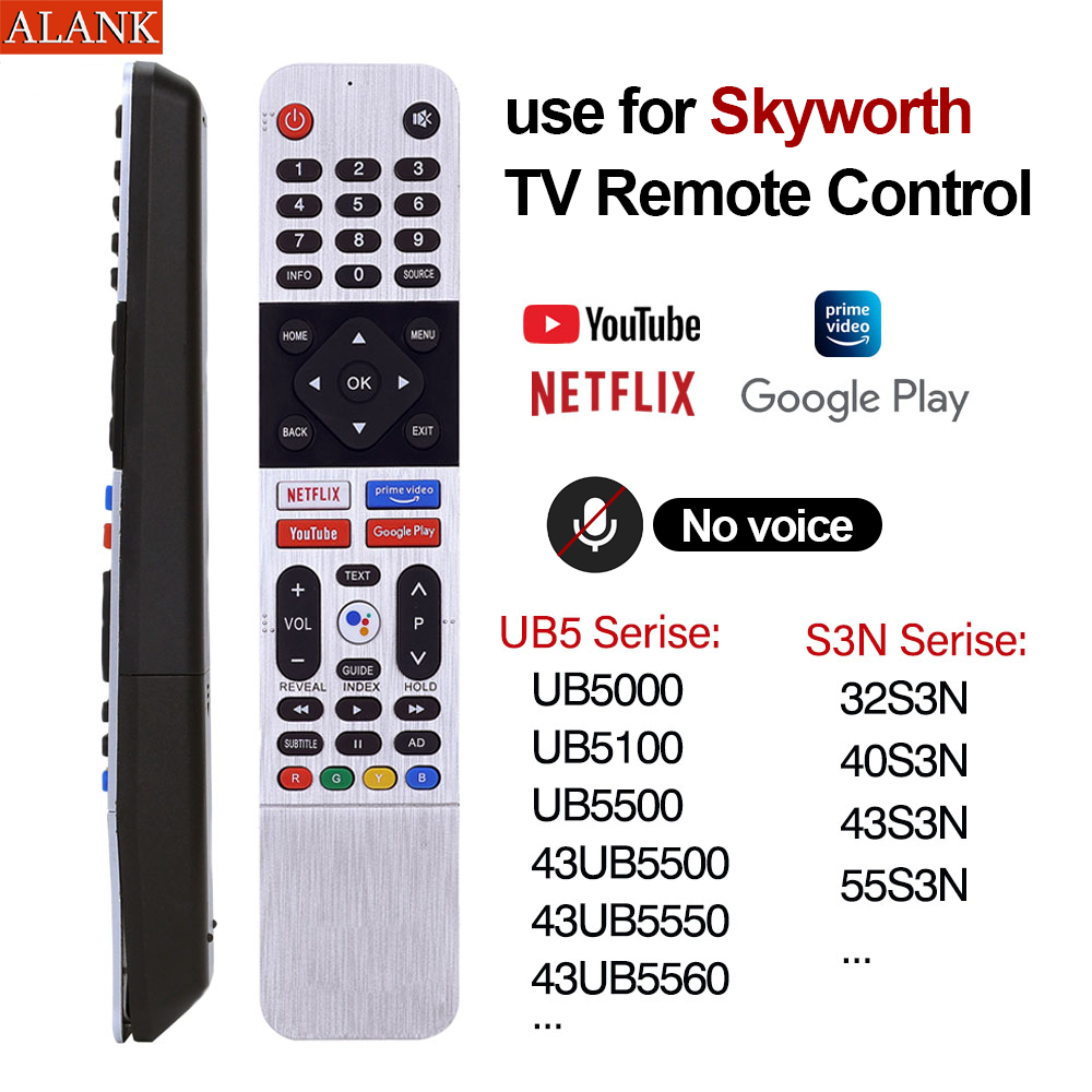 ALANK Remote รีโมททีวี รุ่น SW-V1 สำหรับ Smart TV Skyworth / CooCaa (ไม่มีฟังก์ชันเสียง)