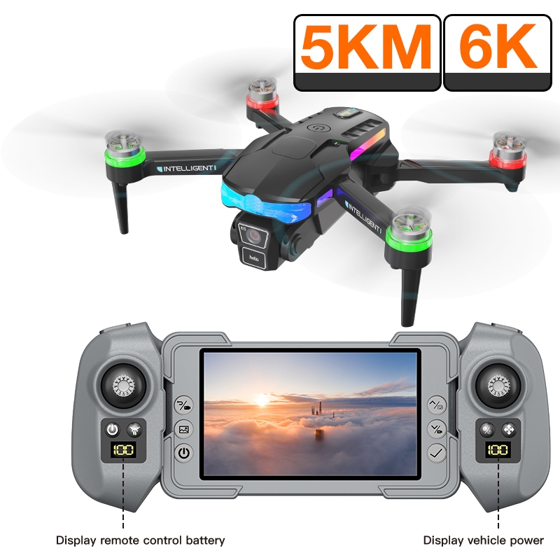 droneโดรน/โดรนพร้อมหน้าจอควบคุม และกล้อง 6เค ความละเอียดสูง/โดรน/เครื่องบิน/โดรน