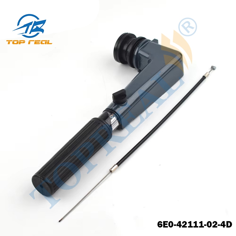 6E0-42111 พวงมาลัย Assy สําหรับ Yamaha Outboard Motor 2T 4HP 5HP 6E0, 6E3 Series Hidea,HDX, 6E0-4211