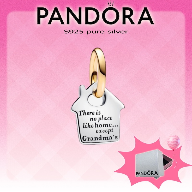 เครื่องประดับเงินสเตอร์ลิง S925 ออกแบบประณีต 763205K00 ห้อยคอสไตล์ทูโทนสำหรับสาวหวาน