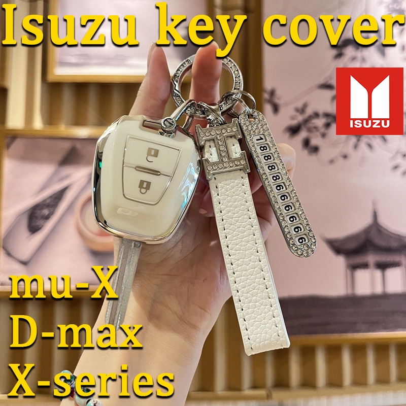 Isuzu mu-X ปลอกกุญแจรถ D-max เคสกุญแจรถ X-series ปลอกกุญแจ Isuzu เคสกุญแจรีโมท ปลอกกุญแจ เชือกคล้องพวงกุญแจรถยนต์