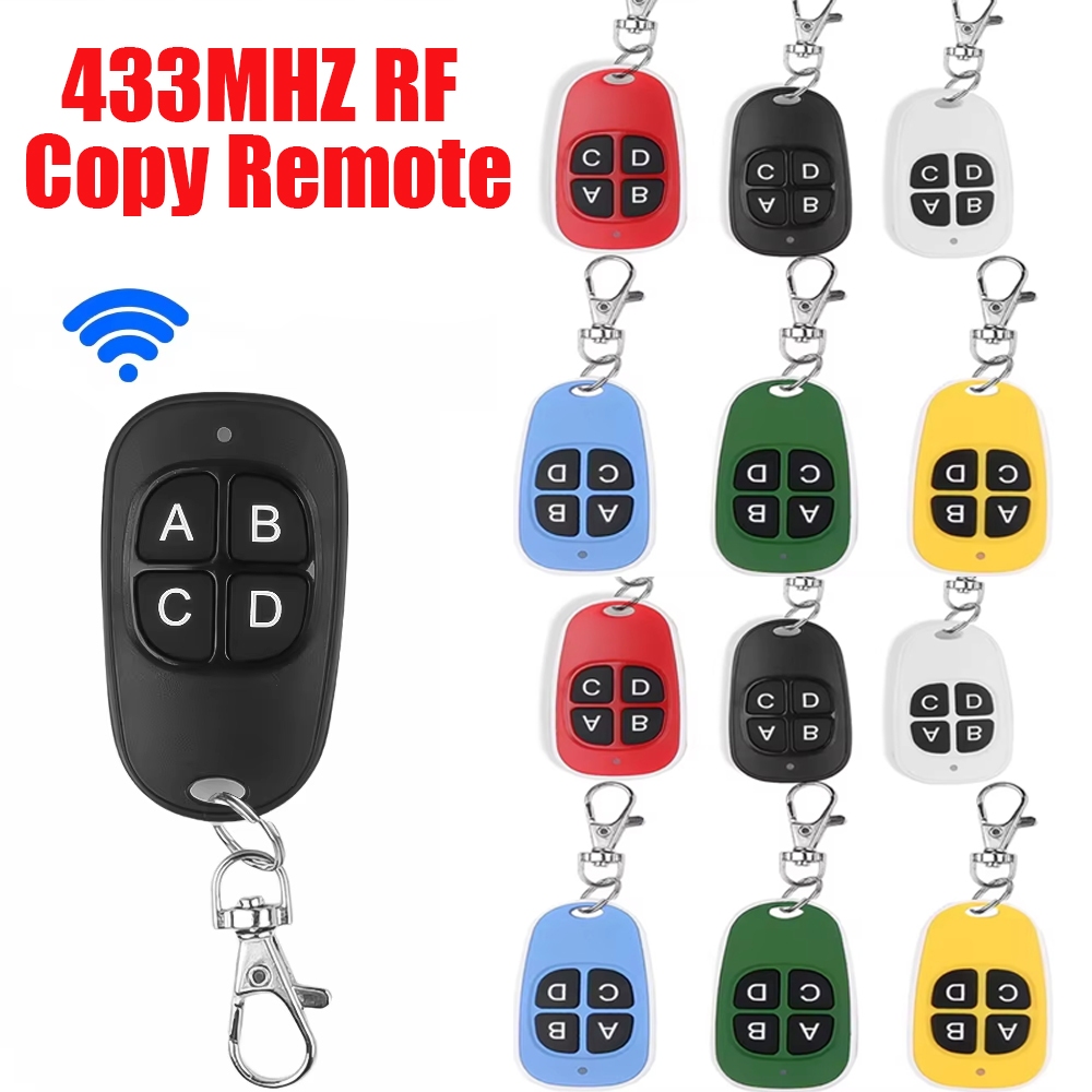 433MHZ RF Copy รีโมทคอนโทรลคีย์ 433.92MHZ 4CH เครื่องส่งสัญญาณ Duplicated Cloning รหัสกุญแจรถ Fob ไฟฟ้าโรงรถประตูเปิด