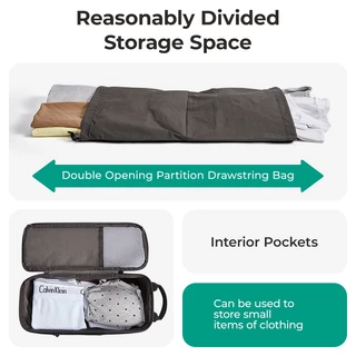 BAGSMART ใหม่ Travel Packing Cubes การบีบอัด 6 ชิ้นกระเป๋าเดินทางกระเป๋าเดินทางขยายกระเป๋าเก็บเสื้อผ้า