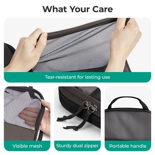 BAGSMART ใหม่ Travel Packing Cubes การบีบอัด 6 ชิ้นกระเป๋าเดินทางกระเป๋าเดินทางขยายกระเป๋าเก็บเสื้อผ้า