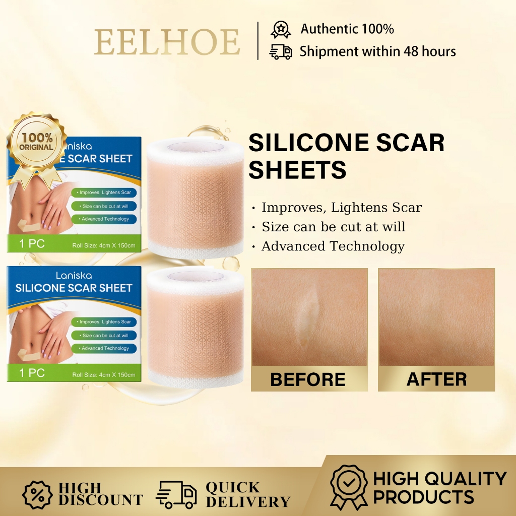 ซื้อ ONE GET ONE FREE1 ม้วน 4 ซม.* 150 ซม.ซิลิโคนกันน้ํารอยแผลเป็นเทปสําหรับสิวและ Burn Treatment