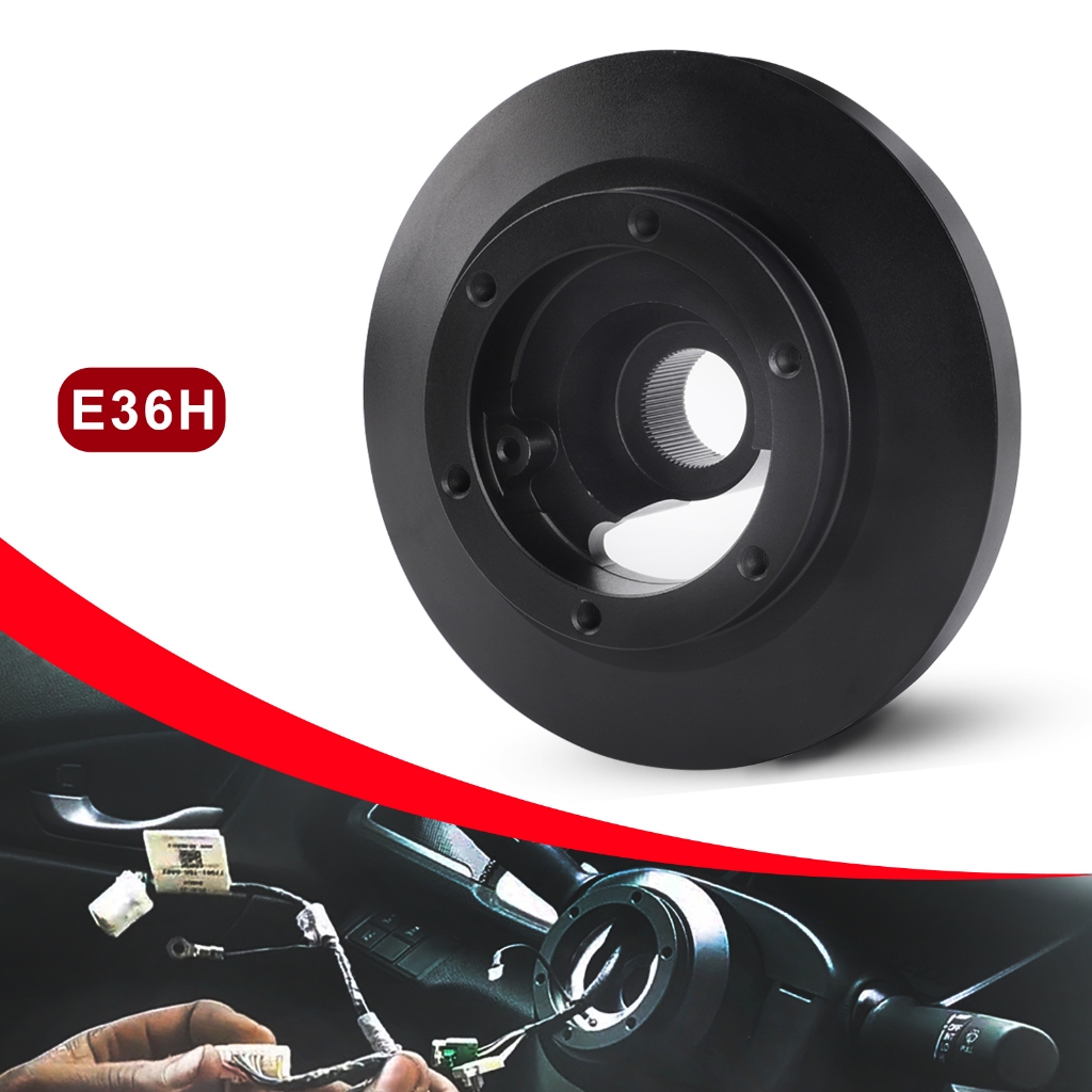 E36H อลูมิเนียมพวงมาลัยสั้น Hub Adapter Quick Release Boss Kit สําหรับ BMW 91-98 E36 M3 318 328i 325
