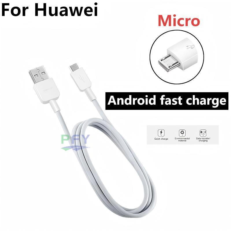 Micro USB Fast สายชาร์จข้อมูล 2A สายเคเบิลข้อมูลแบบซิงโครนัสสําหรับ Huawei P7 P8 Y6 Y7 Y9 Nova 3i 2i