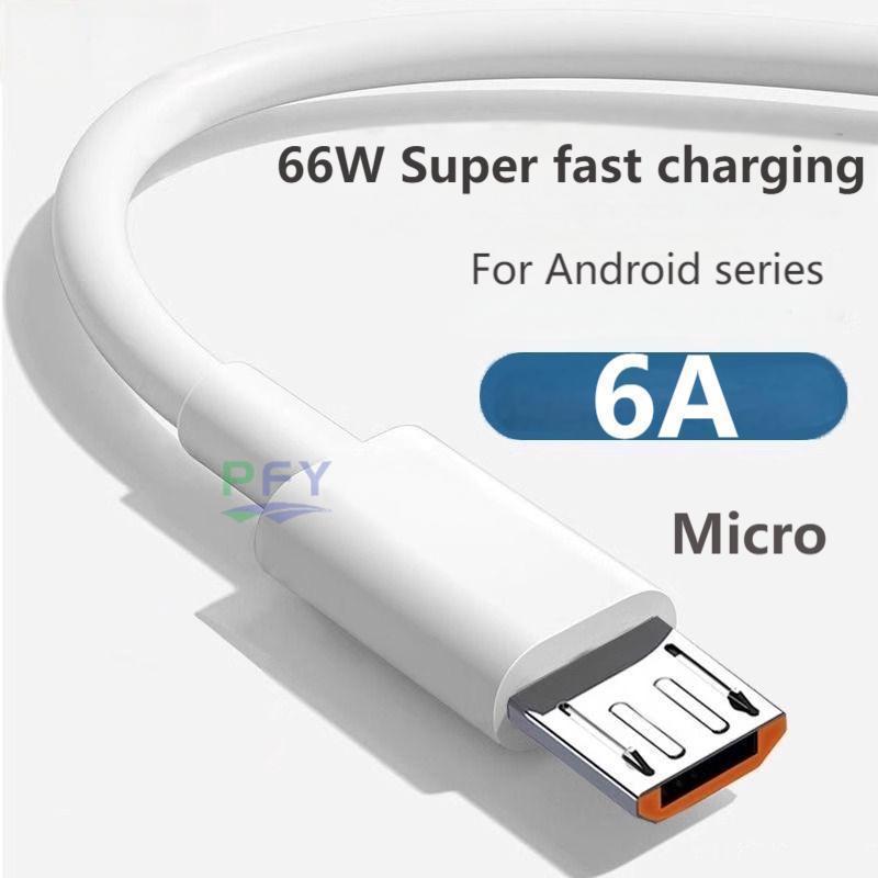 6A Micro USB fast CHARGING data transfer sync สายชาร์จ USB เหมาะสําหรับ Xiaomi Realme 1 2 3 Pro X Li