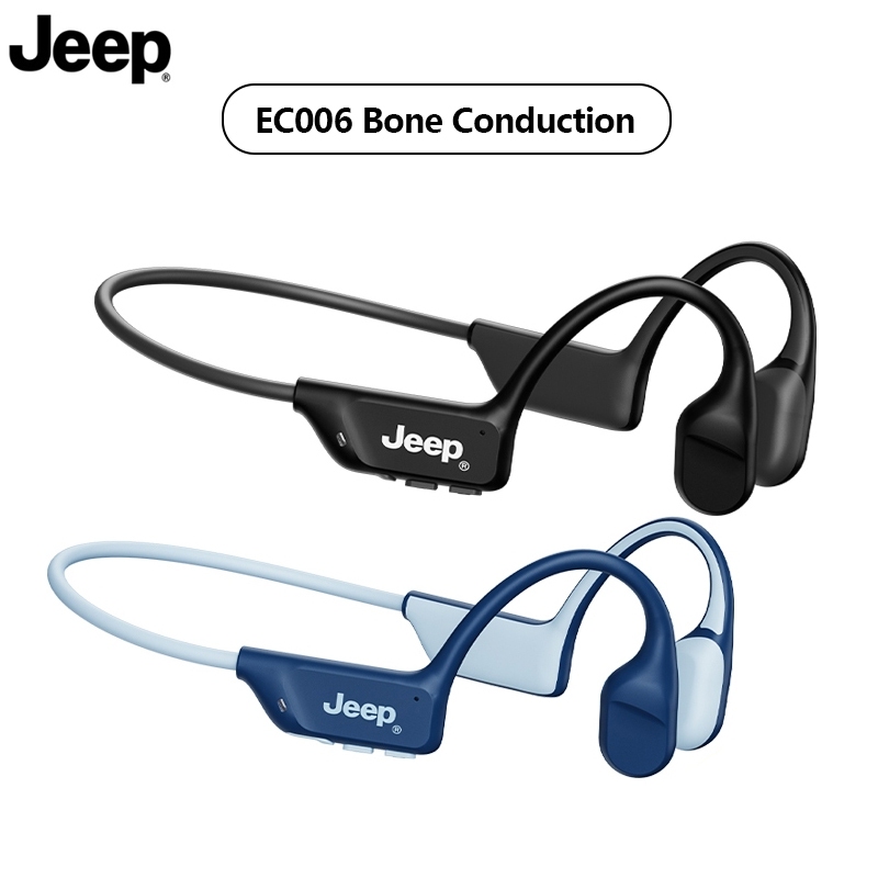 Jeep EC006 หูฟังบลูทูธ 5.3 IPX6 กันน้ํา สําหรับเล่นกีฬา แบตเตอรี่ยาวนาน หูฟังไร้สาย พร้อมไมโครโฟน ระ