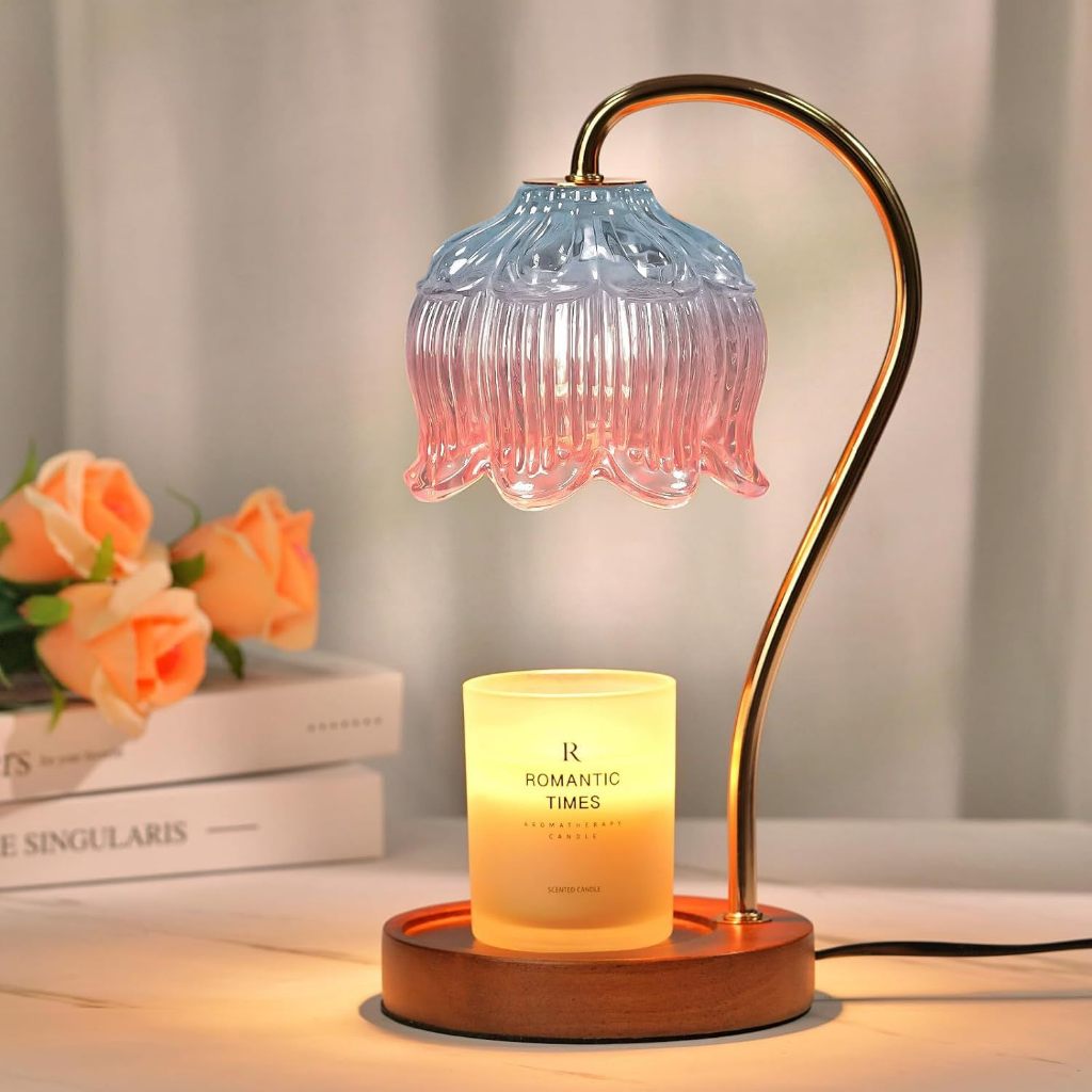 Candle Warmer Melting Candle Lamp ins Diffuser  Table Lamp Smokeless  Retro Night Light Aromatherapy