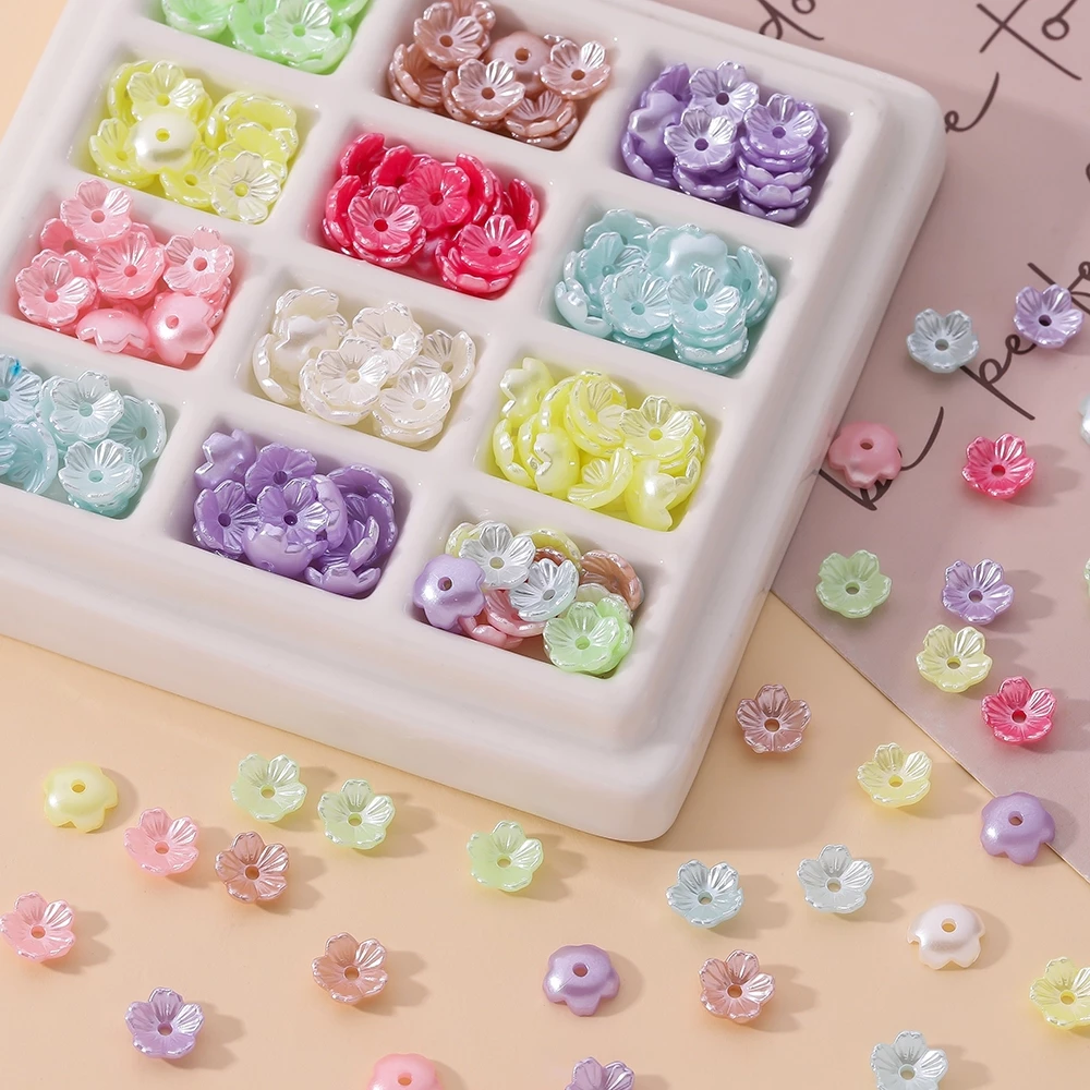 St. Kunkka ไข่มุกABS 50 ชิ้น ขนาด 8x8 มม. สำหรับทำเครื่องประดับ DIY