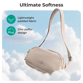 BAGSMART ใหม่ Crossbody Bag กระเป๋าสลิงไหล่แฟชั่นน้ำหนักเบาสายรัดปรับได้กระเป๋าสี่เหลี่ยมสบายๆ สำหรับการเดินทางงานปาร์ตี้