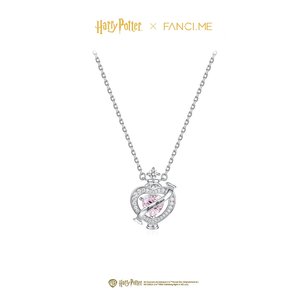 FANCIME x Harry Potter Love Potion สร้อยคอเงินสเตอร์ลิงของขวัญเครื่องประดับตัวช่วยสร้างโรแมนติกสําหรับเธอ