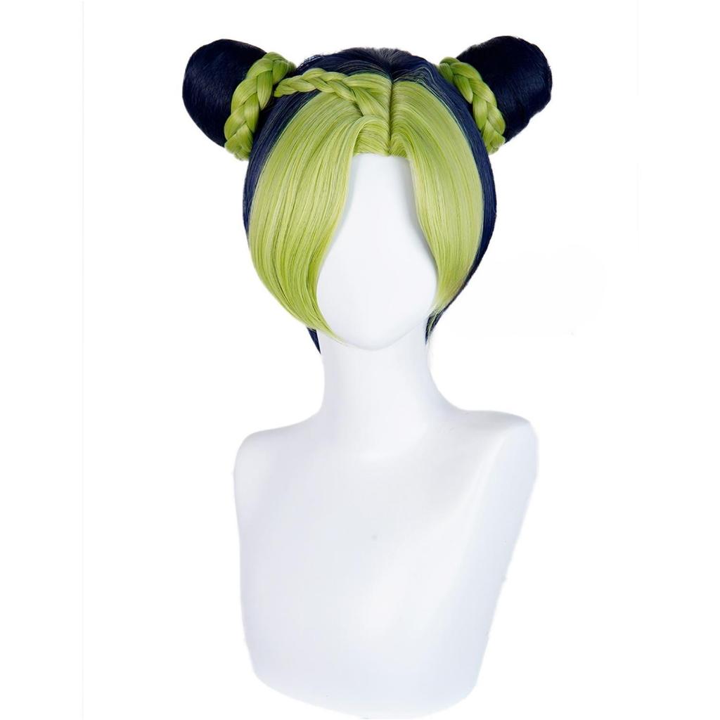 วิกผมcosplay JoJo's Bizarre Adventure Jolyne Cujoh สังเคราะห์ทนความร้อน พร้อมใช้งานสำหรับการคอสเพลย์