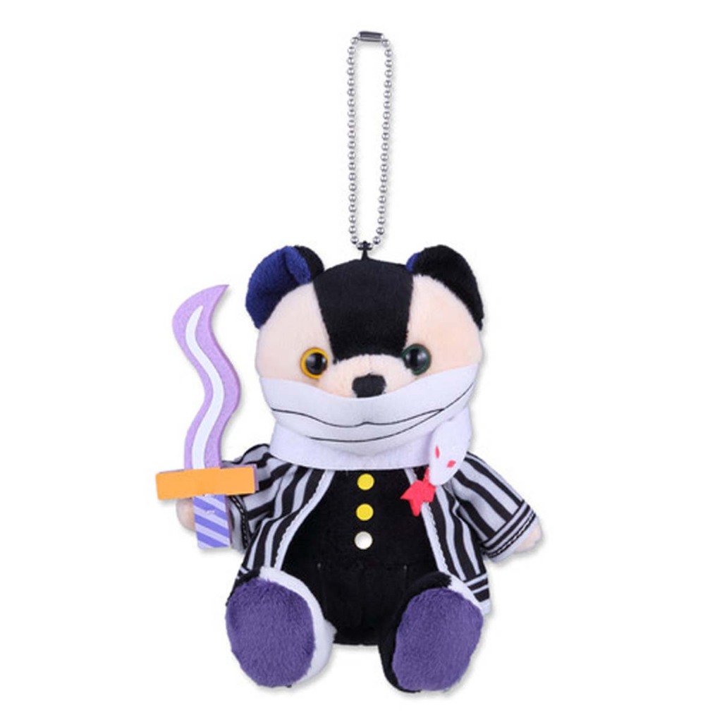 Anime Demon Slayer Iguro Obanai Bear & Cat Plush Mascot พวงกุญแจ Keyholder กระเป๋าจี้ตุ๊กตาของเล่นตุ