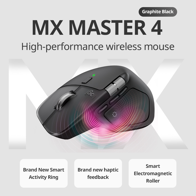 เมาส์ไร้สายตามหลักสรีรศาสตร์ Logitech MX Master 4