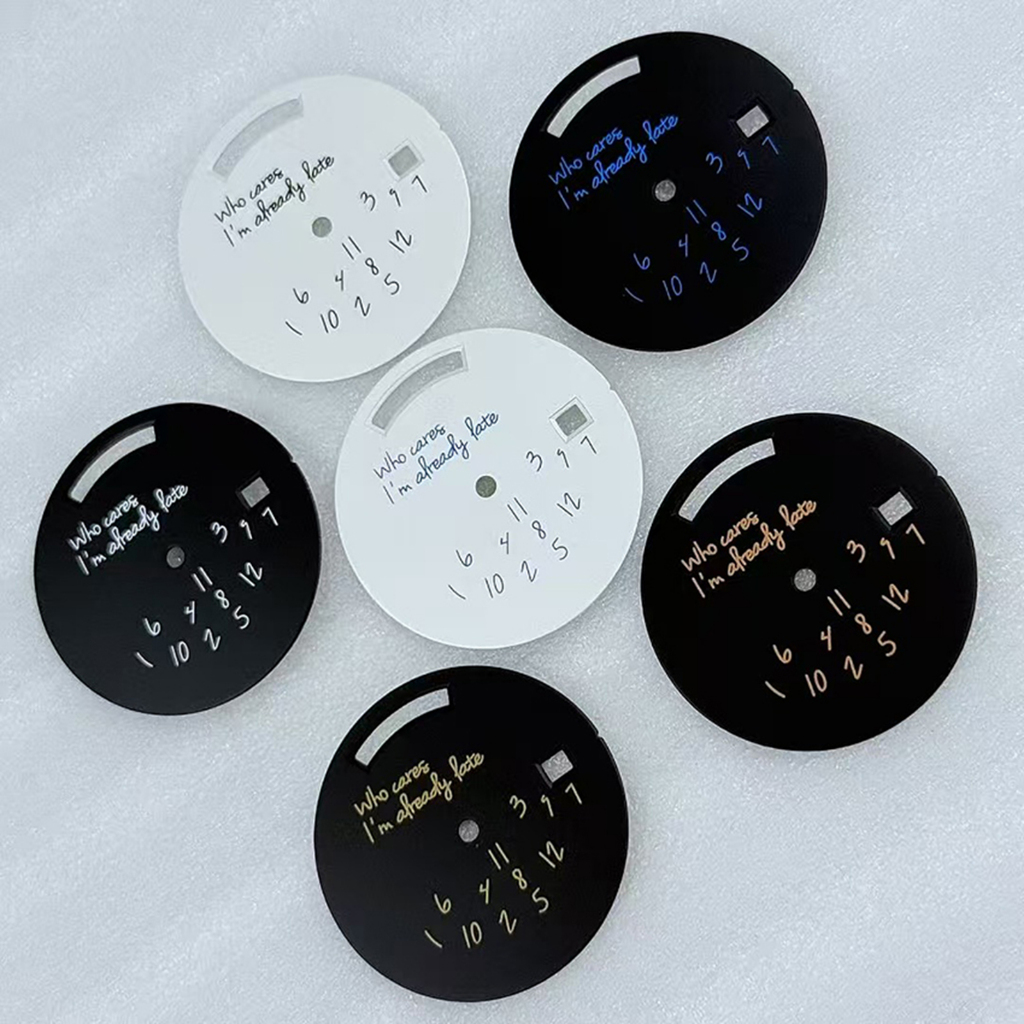 8285 หน้าปัดนาฬิกาพร้อมตัวเลขภาษาอังกฤษ เส้นผ่านศูนย์กลางหน้าปัดดัดแปลง 30 มม./31 มม. เหมาะสําหรับ 8