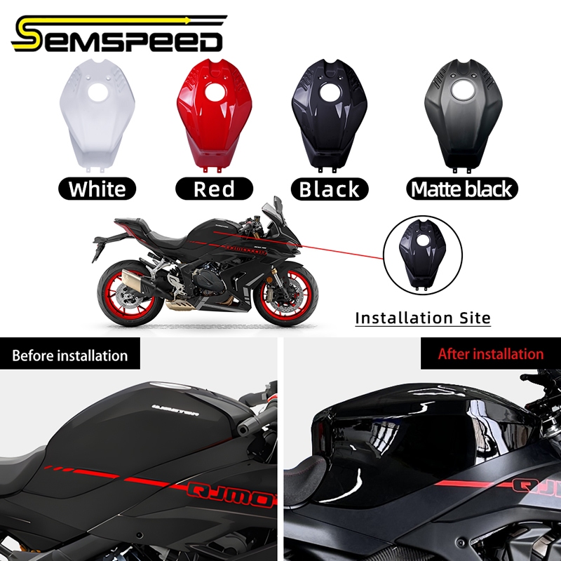 SEMSPEEDFor QJ มอเตอร์ SRK800RR SRK600RC SRK 800RR 600RC Racing รถจักรยานยนต์ ABS ด้านหน้าถังแก๊ส Ri