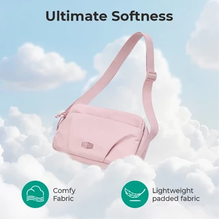 BAGSMART กระเป๋าสะพายข้างผู้หญิง Crossbody Bag ปรับสายได้ มีหลายช่อง น้ำหนักเบา ทรงพัฟฟี่ สำหรับใช้ประจำวันและเดินทาง
