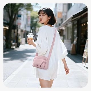 BAGSMART กระเป๋าสะพายข้างผู้หญิง Crossbody Bag ปรับสายได้ มีหลายช่อง น้ำหนักเบา ทรงพัฟฟี่ สำหรับใช้ประจำวันและเดินทาง