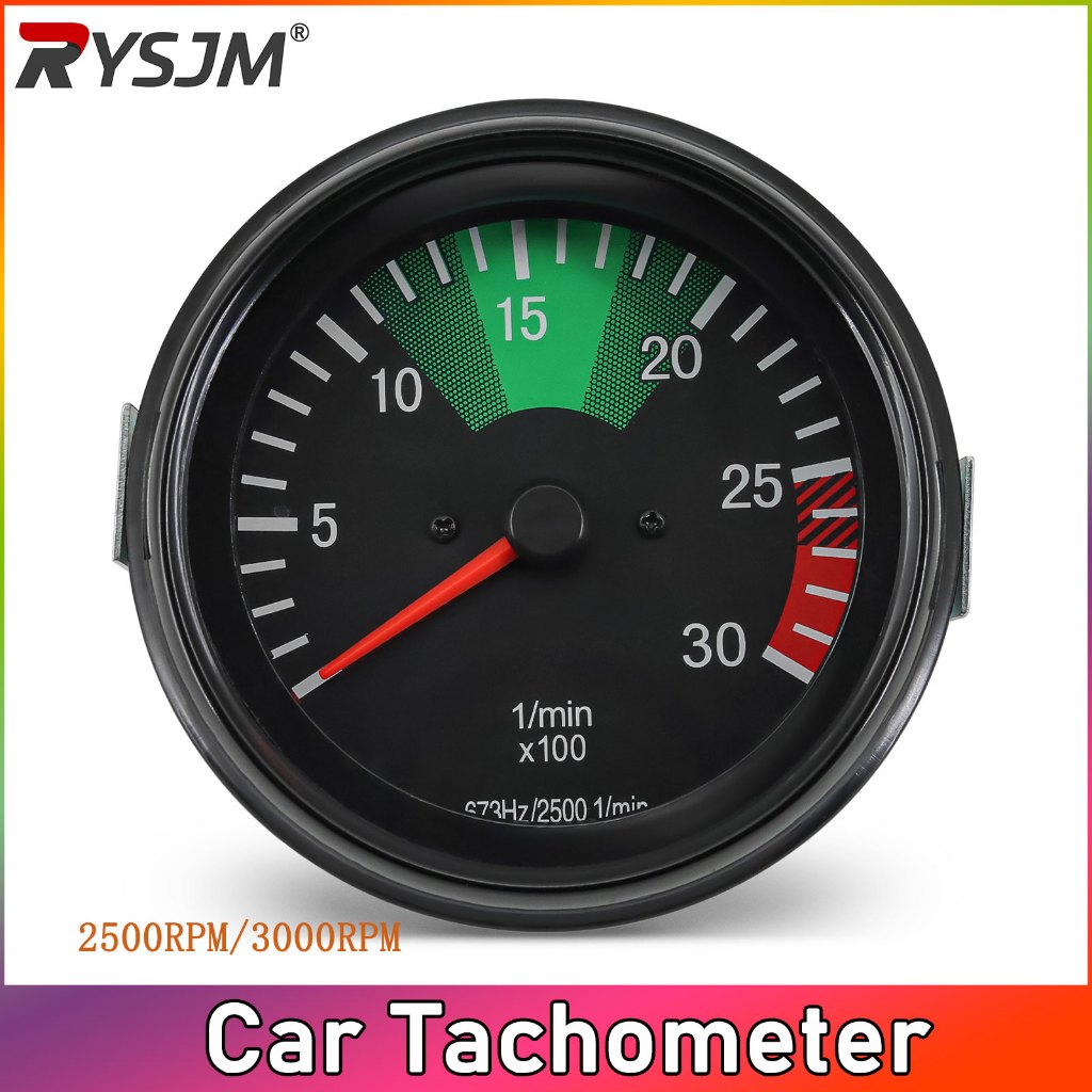 24V 100MM Digital Tachometer สําหรับ Mercedes รถบรรทุก 2500rpm 3000rpm Meter Instrument Cluster Auto Gauge 0025426916 673Hz/2500 Custom