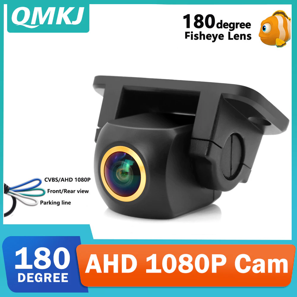 กล้องสํารอง HD Reverse Cam สําหรับรถยนต์, Universal ด้านหลังดู Night Vision กล้องที่จอดรถ, มุมปรับติดตั้งง่ายรถ Ca