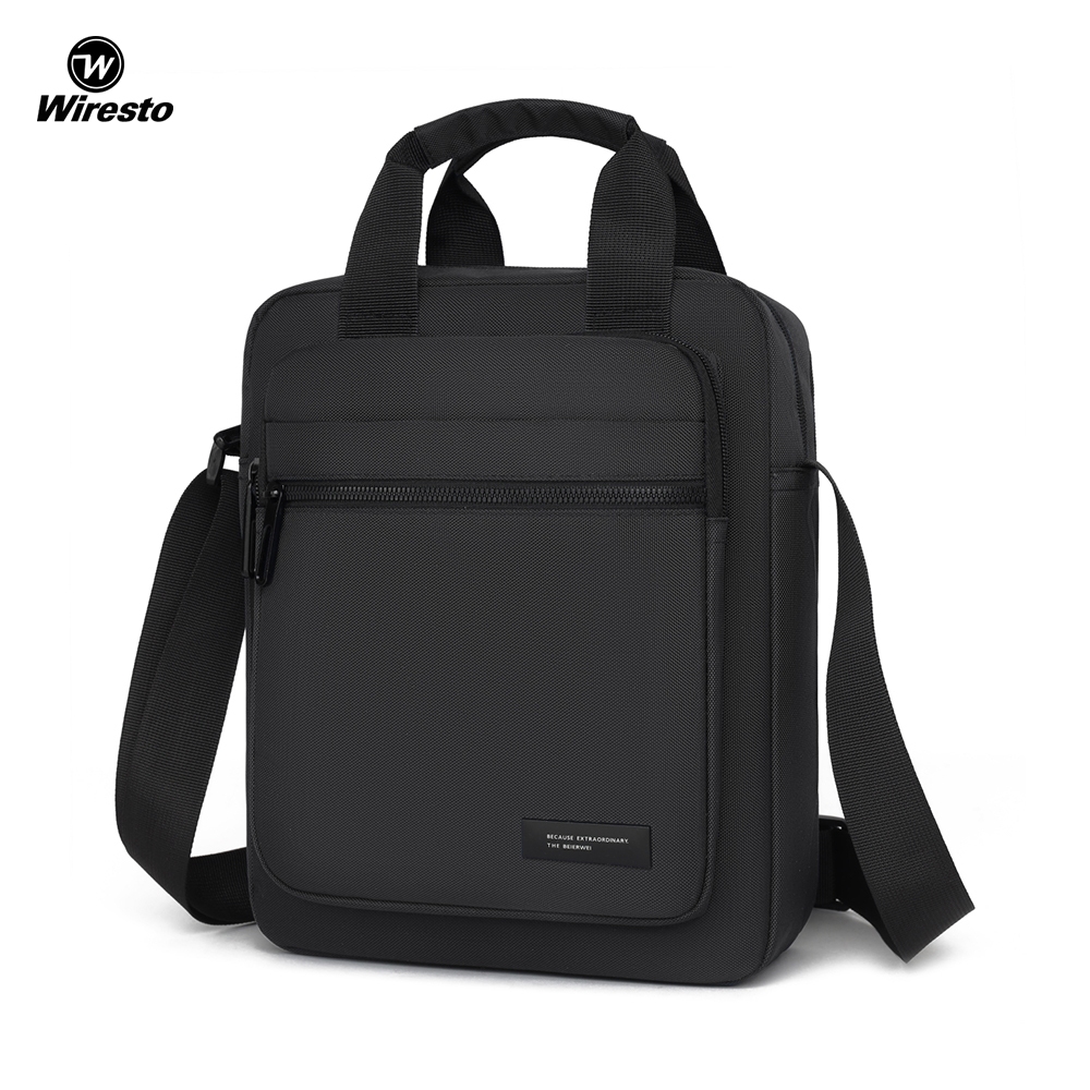 WIRESTO Men's Crossbody Bag Laptop Handbag Waterproof  Large Capacity Casual Fashion Leisure Bag for Sports Street College Travel Business