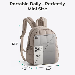 BAGSMART กระเป๋าเป้ Mini Daypack น้ำหนักเบาทองกันน้ำ เหมาะสำหรับการเดินทาง งาน และการศึกษา