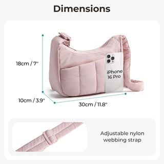 BAGSMART ใหม่ กระเป๋าสะพายข้างแฟชั่น น้ำหนักเบา สไตล์ Casual Messenger เหมาะสำหรับการเดินทางและการทำงาน