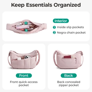 BAGSMART ใหม่ กระเป๋าสะพายข้างแฟชั่น น้ำหนักเบา สไตล์ Casual Messenger เหมาะสำหรับการเดินทางและการทำงาน