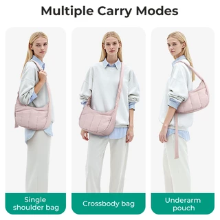 BAGSMART ใหม่ กระเป๋าสะพายข้างแฟชั่น น้ำหนักเบา สไตล์ Casual Messenger เหมาะสำหรับการเดินทางและการทำงาน