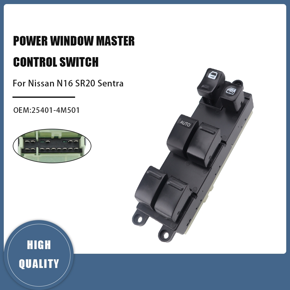 Power Window Lifter Master สวิทช์ควบคุมสําหรับ Nissan Navara กระบะ d22/paladin ka24de 25401-VB000 25