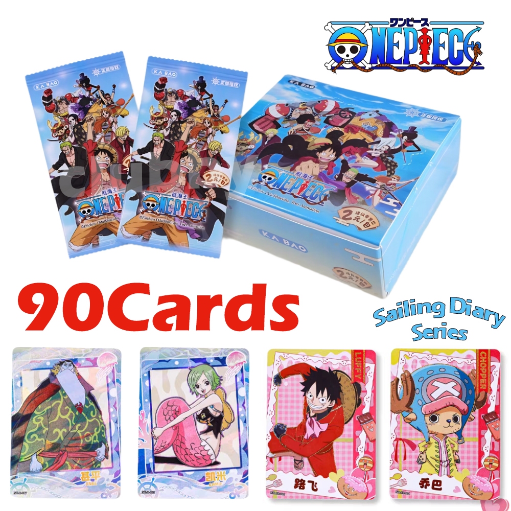 One Piece 90 การ์ด Sailing Diary Series Kabao Creative Luffy Zoro การ์ดสะสม