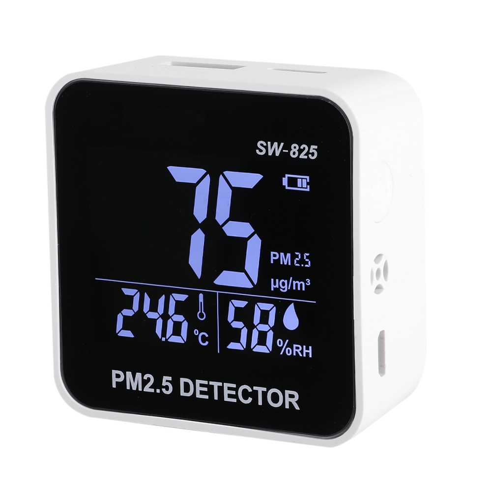 1baiyi SNDWAY Digital LED Air Quality Monitor PM2.5 เครื่องตรวจจับอุณหภูมิความชื้นเมตร