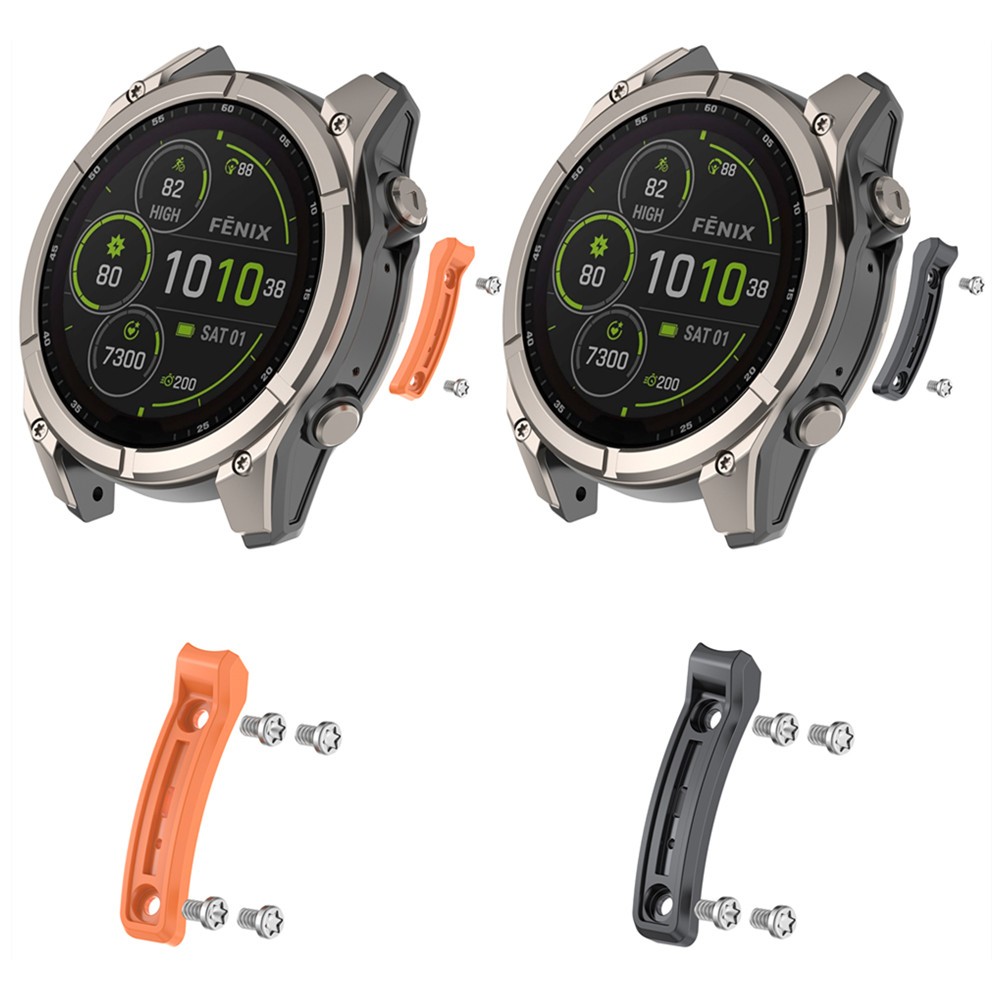 แถบป้องกันการชนกันของโลหะตกแต่งสําหรับ Garmin Fenix8 / Tactix 8 / Quatix8 / Fenix 8 Pro แถบกันชนนาฬิ