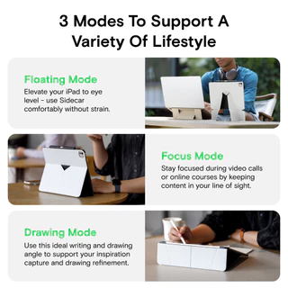 【เปิดตัวใหม่】MOFT Float Folio Case สําหรับ iPad Air 6th Gen 11 M2 2024 & Pro 13 M4 Folio Stand