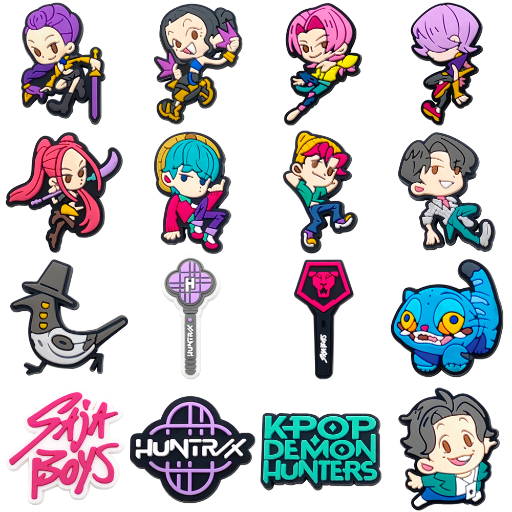ตัวประดับรองเท้า MEIDJ แบบการ์ตูน ทำจาก PVC มีปุ่มกด