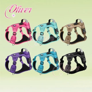 【Oliver】เข็มขัดรัดอกสุนัข มีเคสใส่ AirTag สำหรับสุนัขขนาดกลาง-ใหญ่ ผ้าอ๊อกซ์ฟอร์ดทนทาน ห่อหุ้มดี ป้องกันหลุด มีหูจับควบคุมใกล้ตัว นุ่มสบาย ระบายอากาศได้ดี Dog Harness