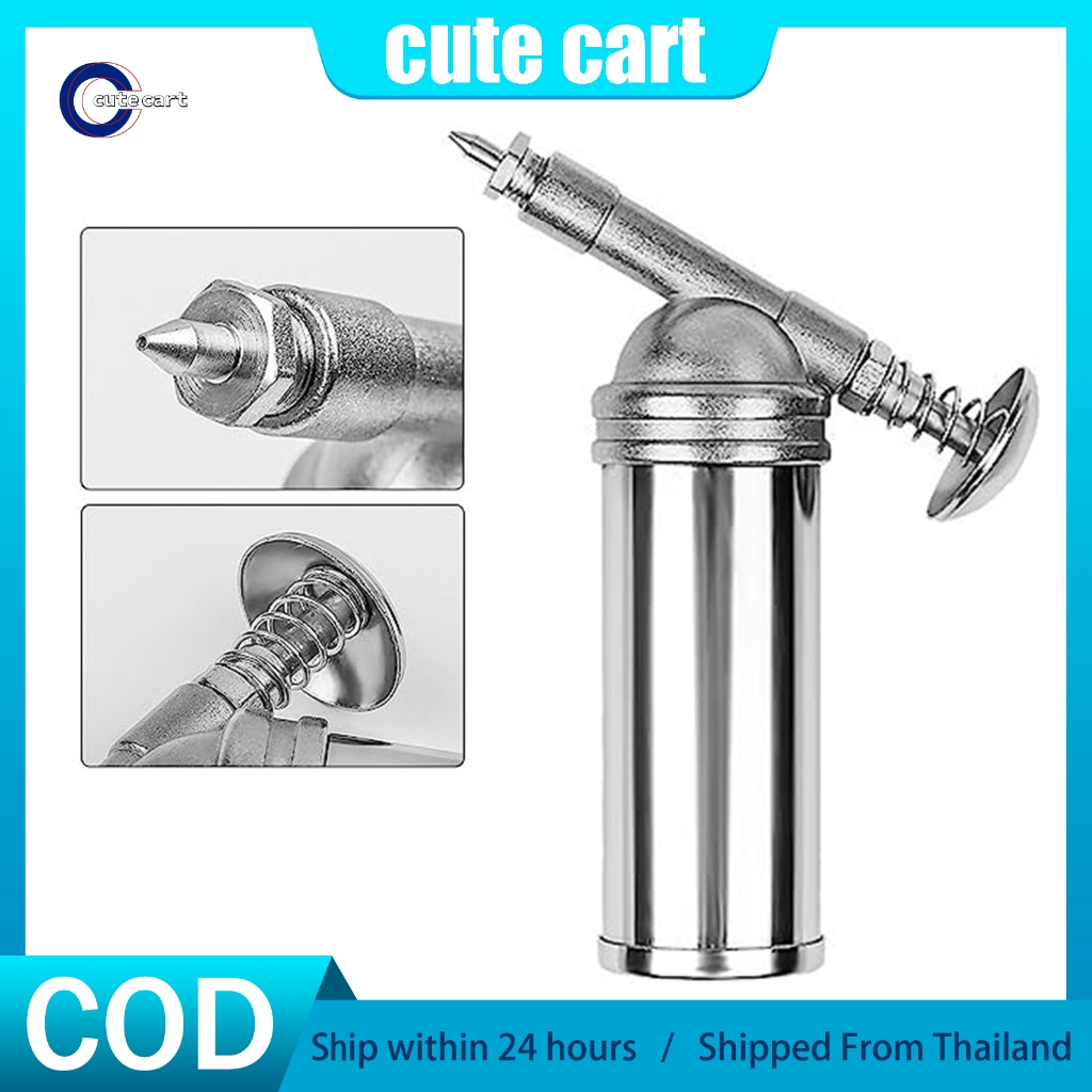 80cc Mini Manual Grease Oiler (1000PSI Output) - ปั๊มฉีดน้ํามันแบบพกพาสําหรับจักรยาน, รถขุด, รถยนต์และเครื่องมือซ่อมแซมเครื่องจักร