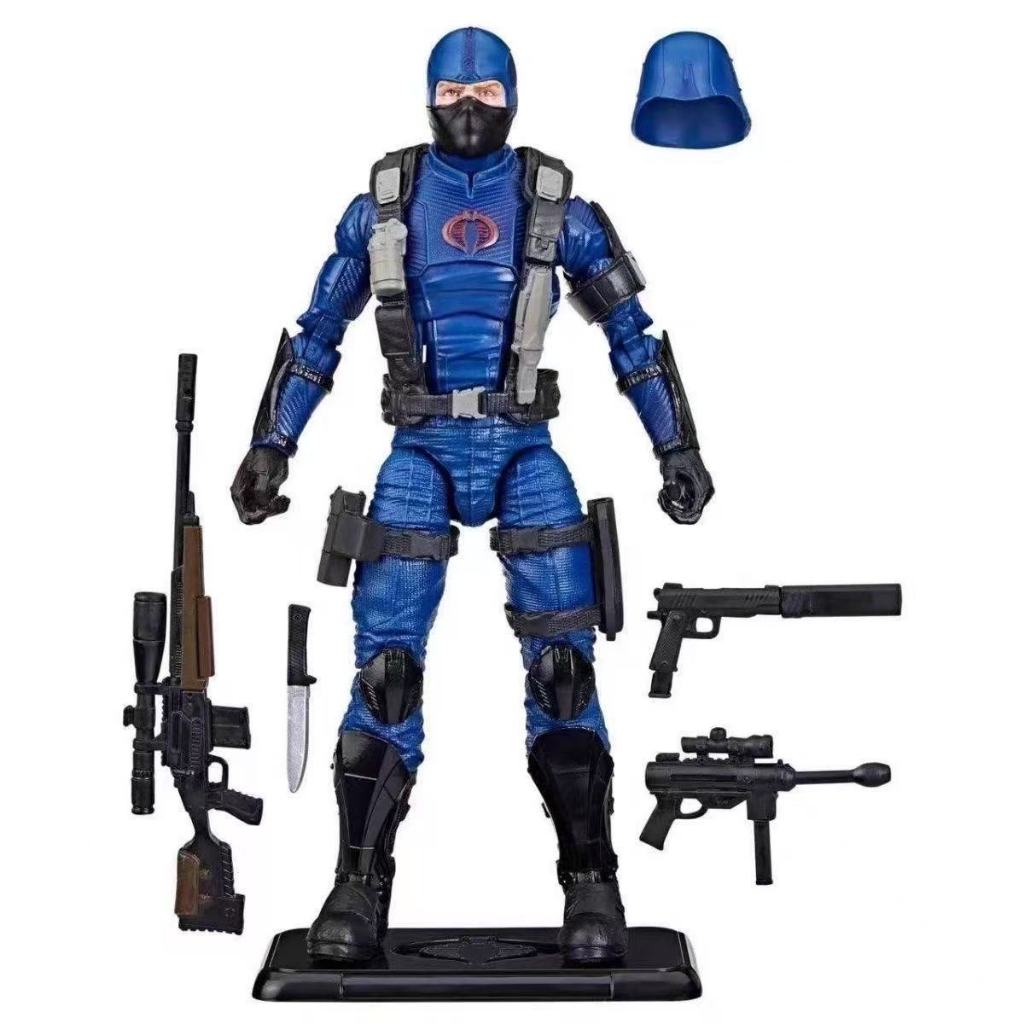 ในสต็อก 6 นิ้ว GI Joe GI Joe Classified Series Retro Snake Eyes Cardback Cobra Trooper Action Figure
