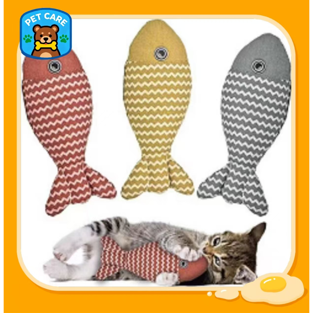 PetPals Haven ของเล่นแมวปลา Catnip ของเล่น Interactive ของเล่นแมวแมวเคี้ยวของเล่นแมวหมอนของเล่นลูกแม