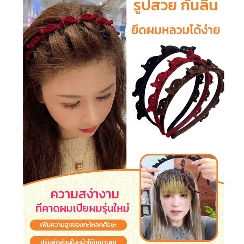 นุ่มนวลและละเอียดอ่อนต่อการสัมผัส เครื่องประดับศีรษะ แถบคาดศีรษะ ประณีตและเก๋ไก๋ เน้นแฟชั่น การจับคู่ที่หลากหลาย สะดุดตาสูง อุปกรณ์แต่งผมและแถบคาดศีรษะ ห่วงผมถักผม ปลูก งานแต่งงาน ผู้ใหญ่