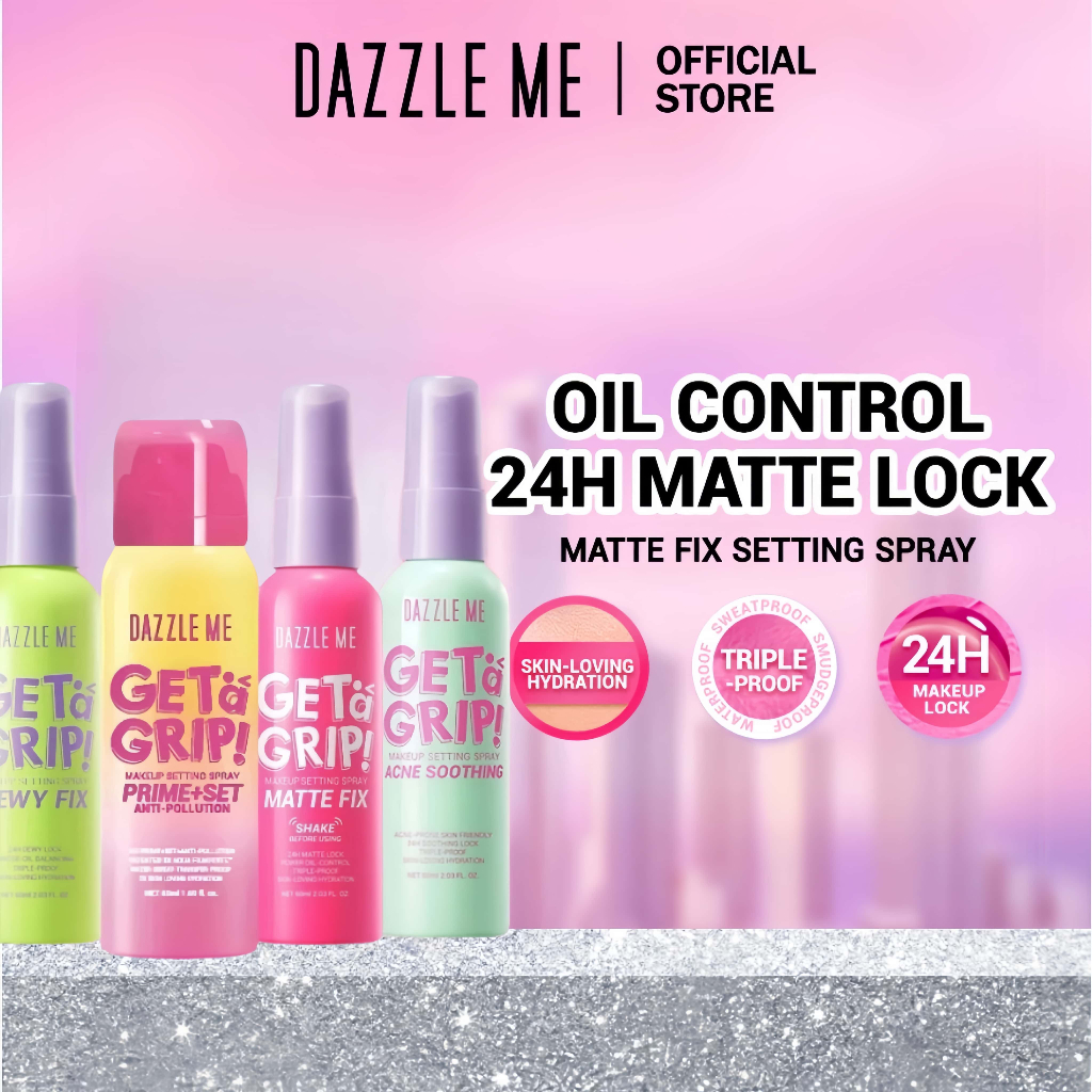 Dazzle Me Get a Grip! สเปรย์เซ็ตแต่งหน้า 60มล 彩妆雾妆喷