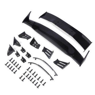 1/10 RC Tail Wing 2 สปอยเลอร์ออกแบบจําลอง Wiper กระจกมองข้างรถอะไหล่อัพเกรดสําหรับ Drift & Touring 1/10 On-road HSP Yokomo Mst Hpi Xray