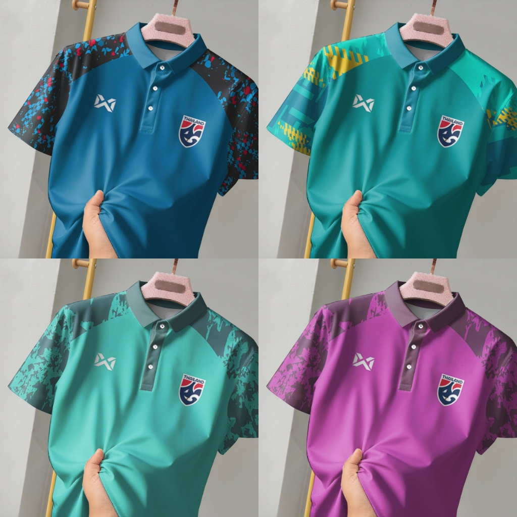 เสื้อโปโลผู้ชายแขนสั้น แบบใหม่ สบายๆสำหรับฤดูร้อน พร้อมบริการพิมพ์ชื่อและหมายเลขปี 2025 บนเสื้อ